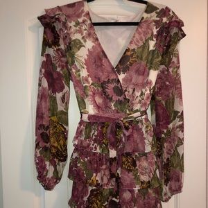 WAYF short floral dress